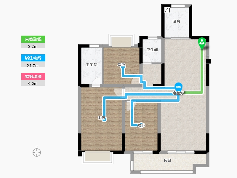 安徽省-滁州市-鸿博书苑-96.01-户型库-动静线