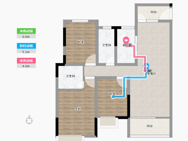 浙江省-湖州市-诚悦府-94.10-户型库-动静线