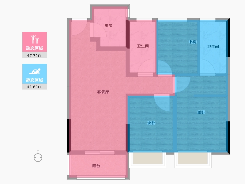 浙江省-湖州市-宝龙世家-79.21-户型库-动静分区