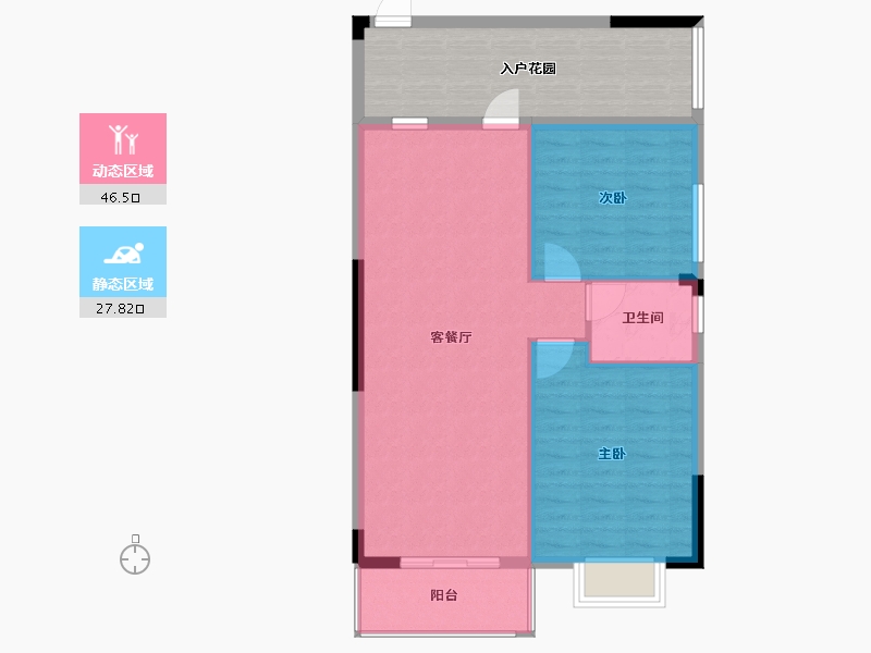 广西壮族自治区-桂林市-鑫磊漓江湾-82.40-户型库-动静分区