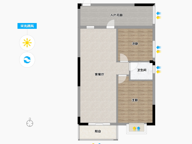 广西壮族自治区-桂林市-鑫磊漓江湾-82.40-户型库-采光通风