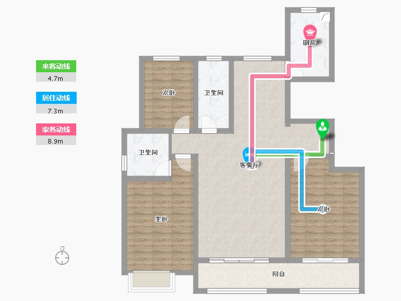 山东省-滨州市-馨城家园-115.00-户型库-动静线