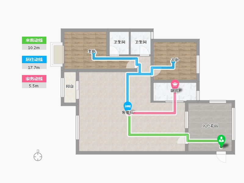 河北省-石家庄市-秀水名邸-116.00-户型库-动静线