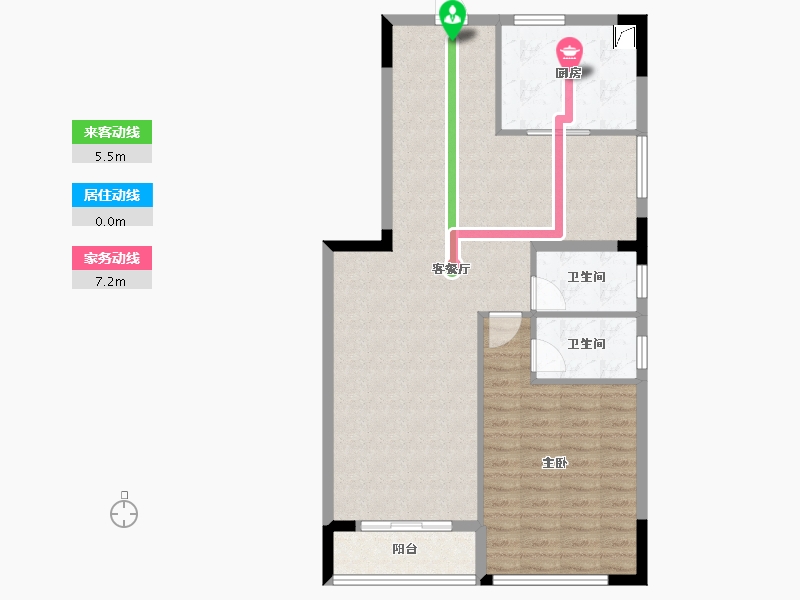 广东省-佛山市-三山智汇广场(建设中)-59.95-户型库-动静线