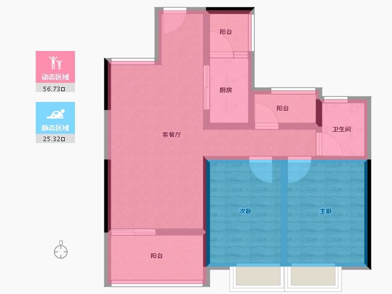 浙江省-湖州市-中建投悦湖名城-72.01-户型库-动静分区