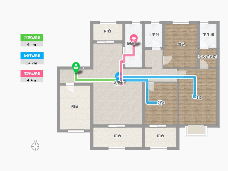 江苏省-镇江市-天怡·天瑞宸-119.21-户型库-动静线