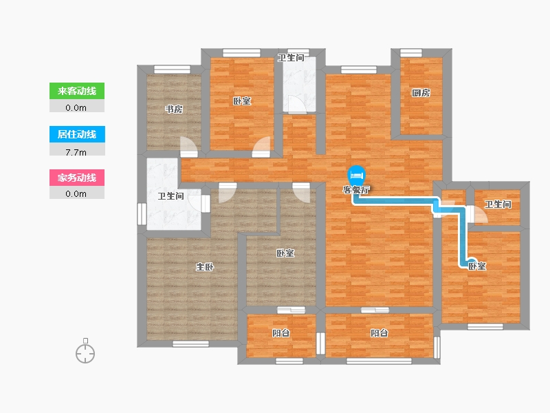 江苏省-镇江市-天怡·瀚园-148.08-户型库-动静线