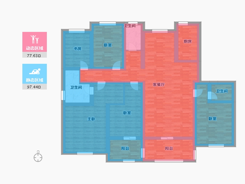 江苏省-镇江市-天怡·瀚园-148.08-户型库-动静分区