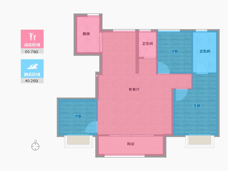 浙江省-湖州市-光明梦想城-92.00-户型库-动静分区