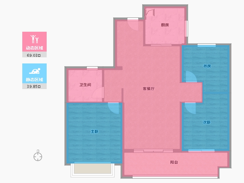 安徽省-芜湖市-南陵祥生江南府-99.00-户型库-动静分区