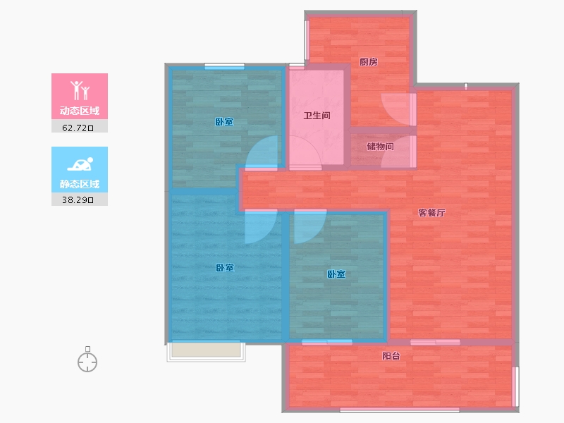 江苏省-镇江市-天怡珑蟠里九珑苑-92.01-户型库-动静分区