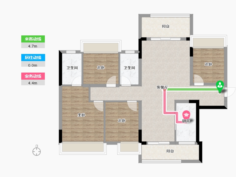 广西壮族自治区-桂林市-桂林融创文旅城-102.42-户型库-动静线