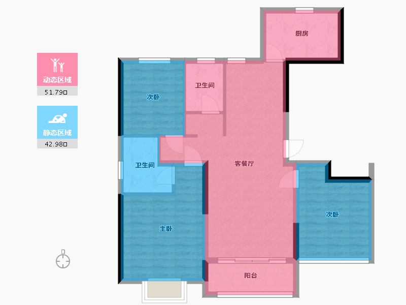 山东省-菏泽市-锦绣城-96.00-户型库-动静分区