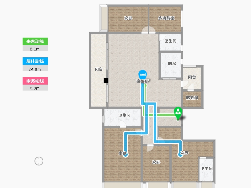 河南省-商丘市-碧桂园天悦三期-222.47-户型库-动静线