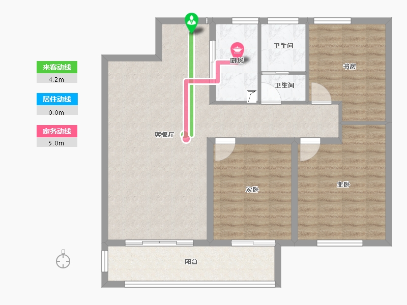 河南省-商丘市-运河壹号院-95.25-户型库-动静线