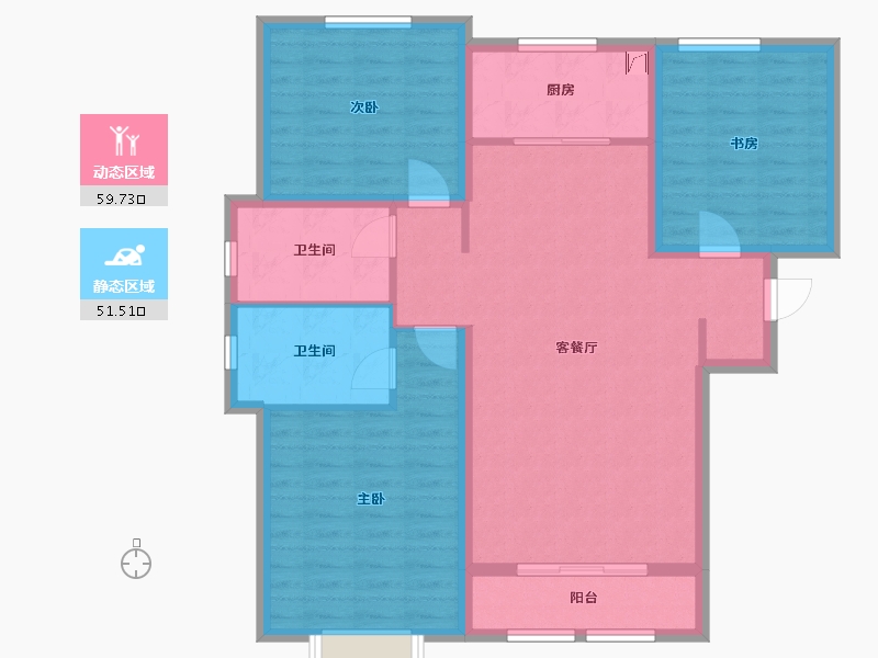 河南省-焦作市-温县中嘉丽景-100.00-户型库-动静分区