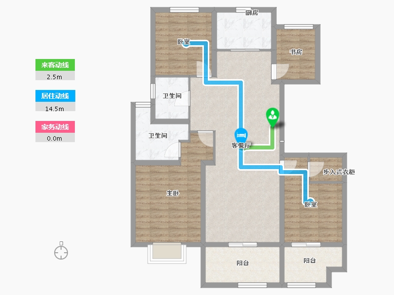 江苏省-镇江市-天怡·瀚园-108.01-户型库-动静线