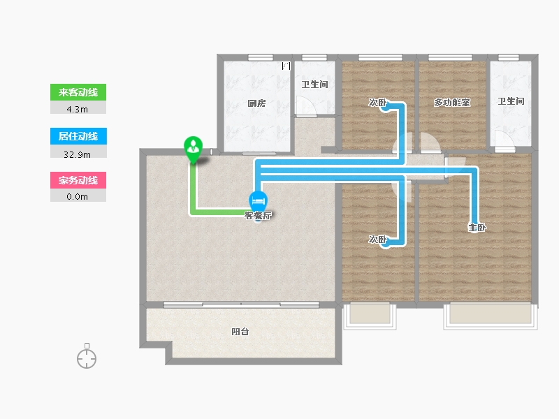 河南省-商丘市-碧桂园天悦三期-135.77-户型库-动静线