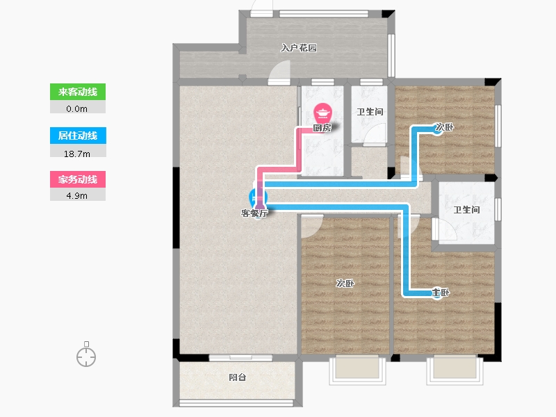 广西壮族自治区-桂林市-鑫磊漓江湾-117.46-户型库-动静线