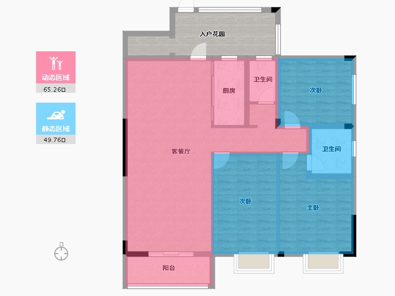 广西壮族自治区-桂林市-鑫磊漓江湾-117.46-户型库-动静分区