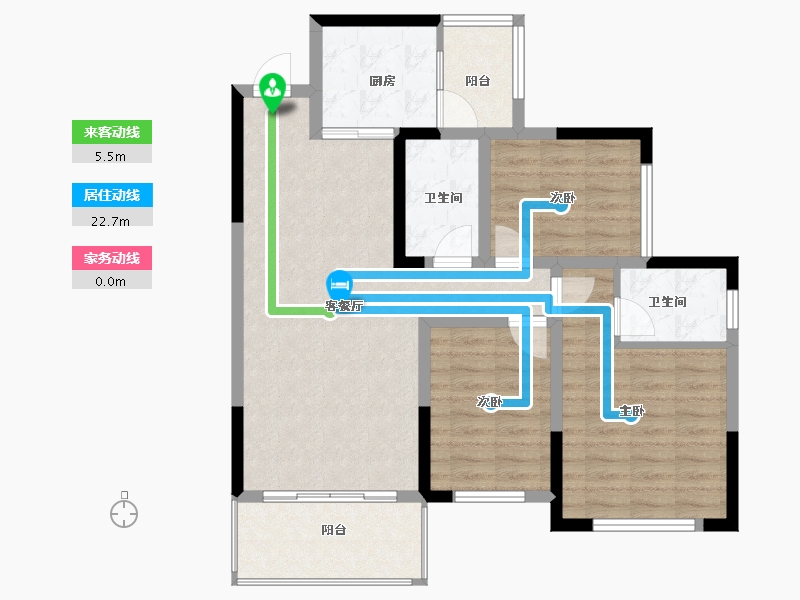 广西壮族自治区-桂林市-溯禾龙脊学府-88.59-户型库-动静线