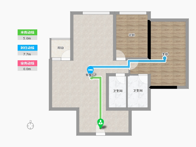 四川省-成都市-华府金沙名城-80.83-户型库-动静线