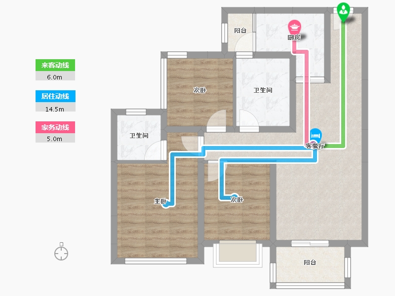 四川省-成都市-光华壹号-78.95-户型库-动静线