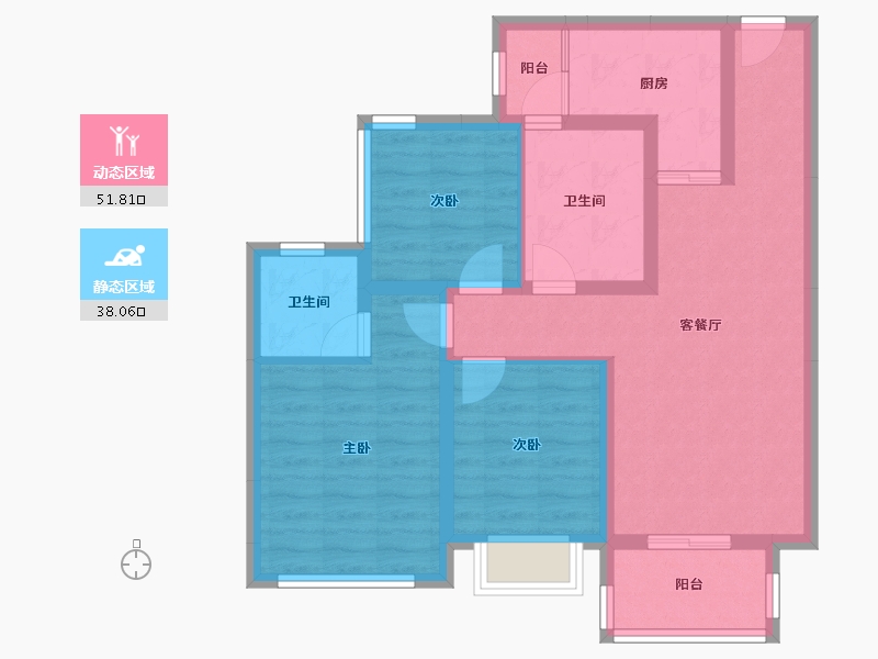 四川省-成都市-光华壹号-78.95-户型库-动静分区