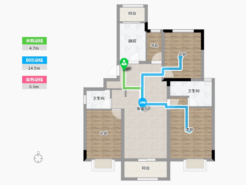 浙江省-湖州市-融创霅溪桃源-101.76-户型库-动静线