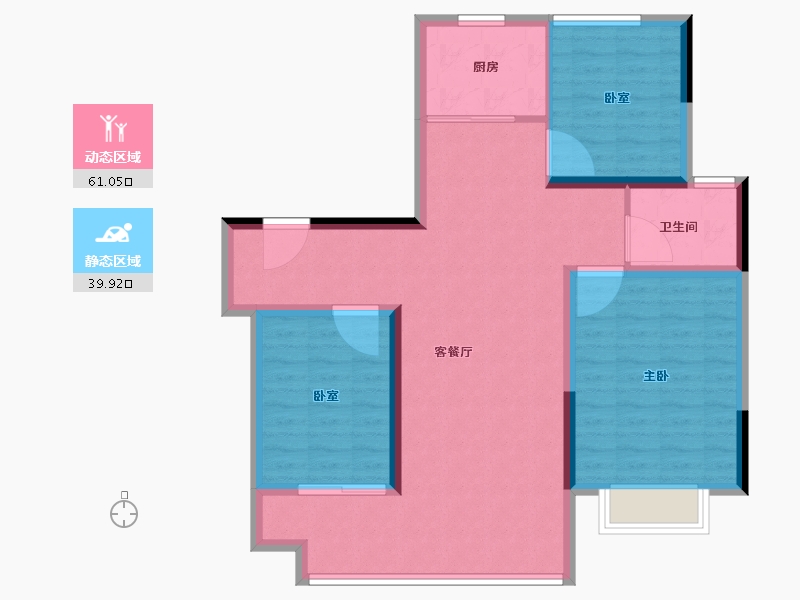 江苏省-连云港市-碧桂园公园大道-91.21-户型库-动静分区