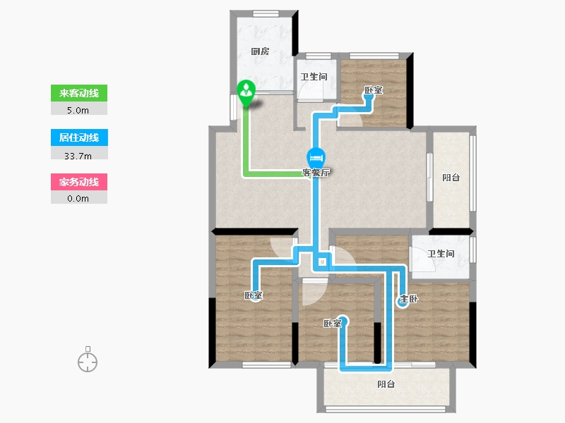 江苏省-连云港市-尚都天玺-108.81-户型库-动静线