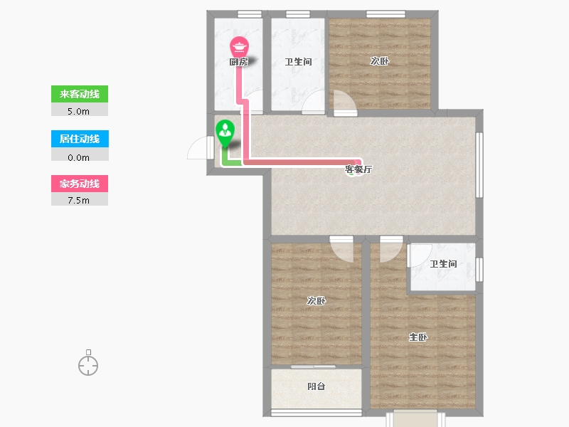 安徽省-蚌埠市-通成紫都顺苑-89.15-户型库-动静线