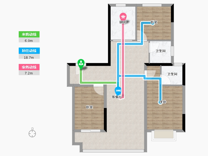 江苏省-连云港市-碧桂园公园大道-101.61-户型库-动静线