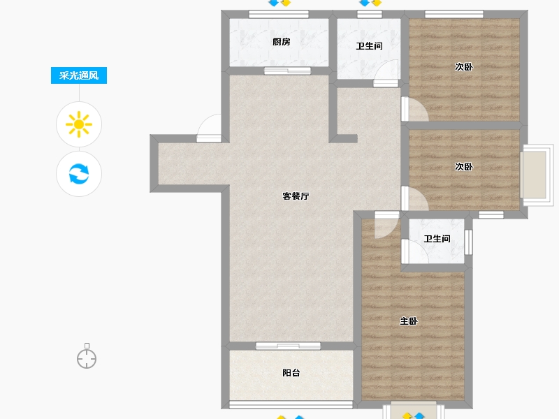 河北省-保定市-王府壹号-99.22-户型库-采光通风