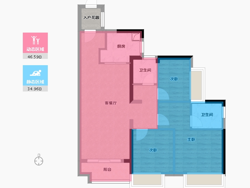 广东省-广州市-五矿壹云台-80.00-户型库-动静分区