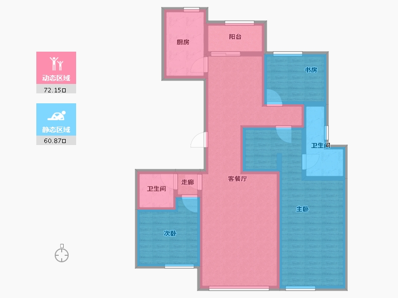 江苏省-连云港市-万润星河国际-117.61-户型库-动静分区