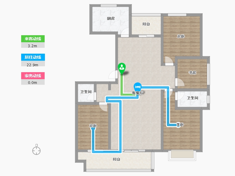 河北省-保定市-王府壹号-140.33-户型库-动静线