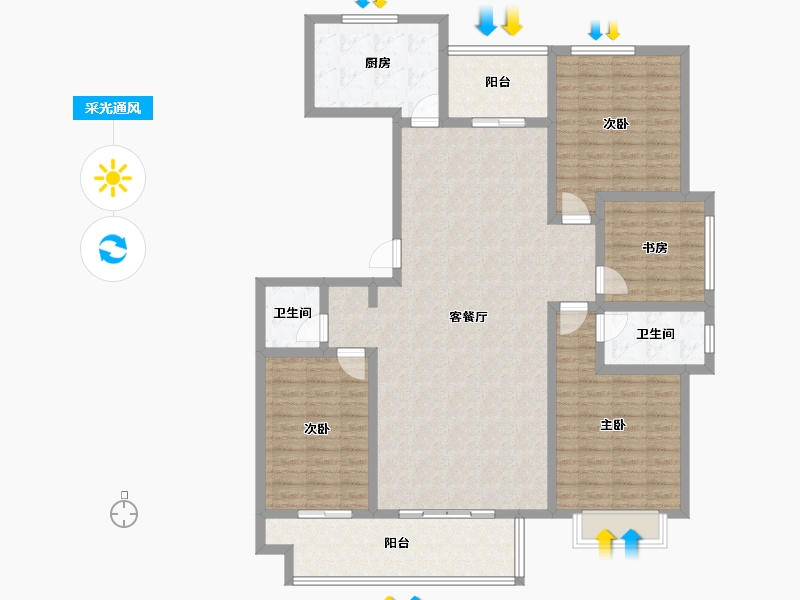 河北省-保定市-王府壹号-140.33-户型库-采光通风