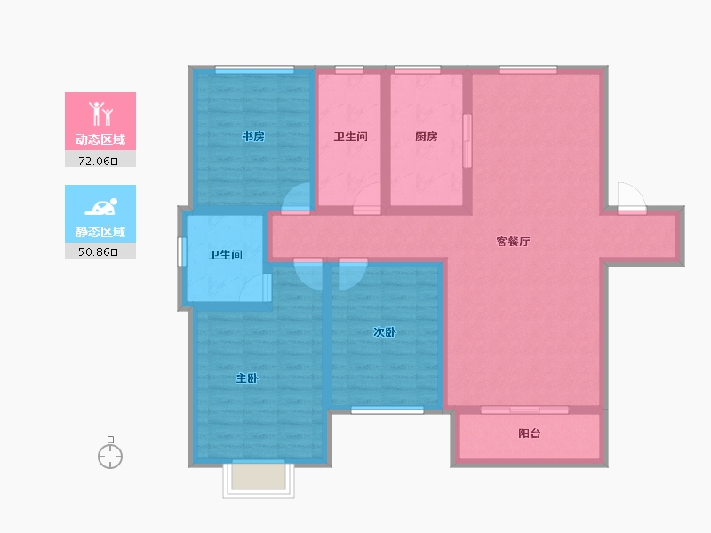 河北省-保定市-王府壹号-109.30-户型库-动静分区