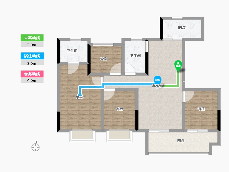 江苏省-连云港市-恒泰悦珑府-102.41-户型库-动静线