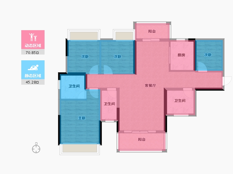 广西壮族自治区-桂林市-溯禾龙脊学府-103.00-户型库-动静分区