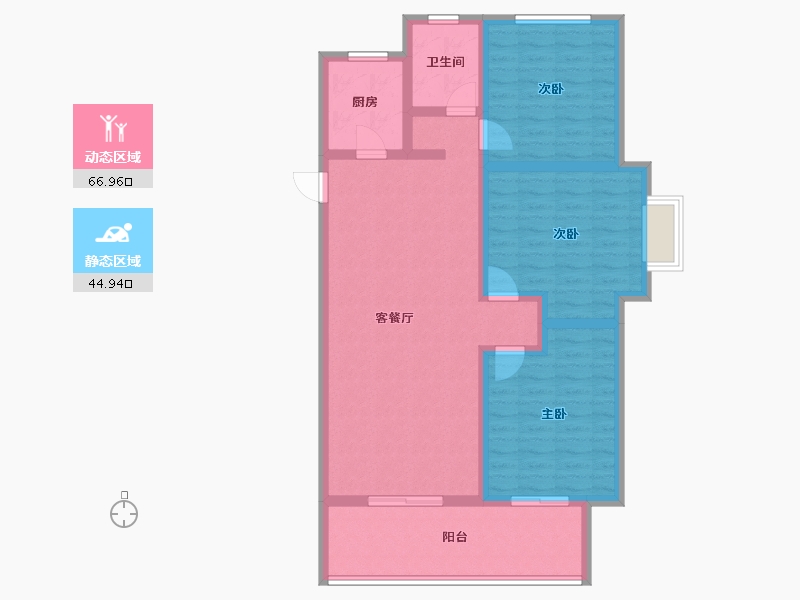 河北省-保定市-王府壹号-100.17-户型库-动静分区