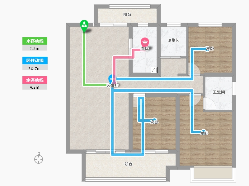 河南省-商丘市-建业神火·江山府-100.04-户型库-动静线