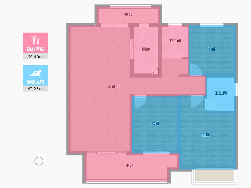 河南省-商丘市-建业神火·江山府-100.04-户型库-动静分区