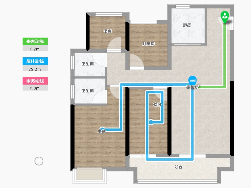 江苏省-连云港市-融盛状元府-100.81-户型库-动静线