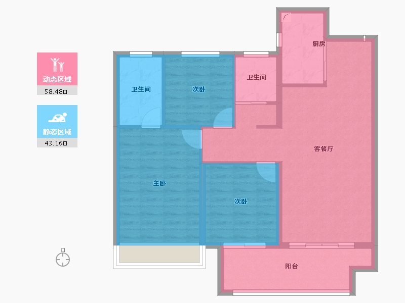 河南省-商丘市-建业神火·江山府-92.09-户型库-动静分区