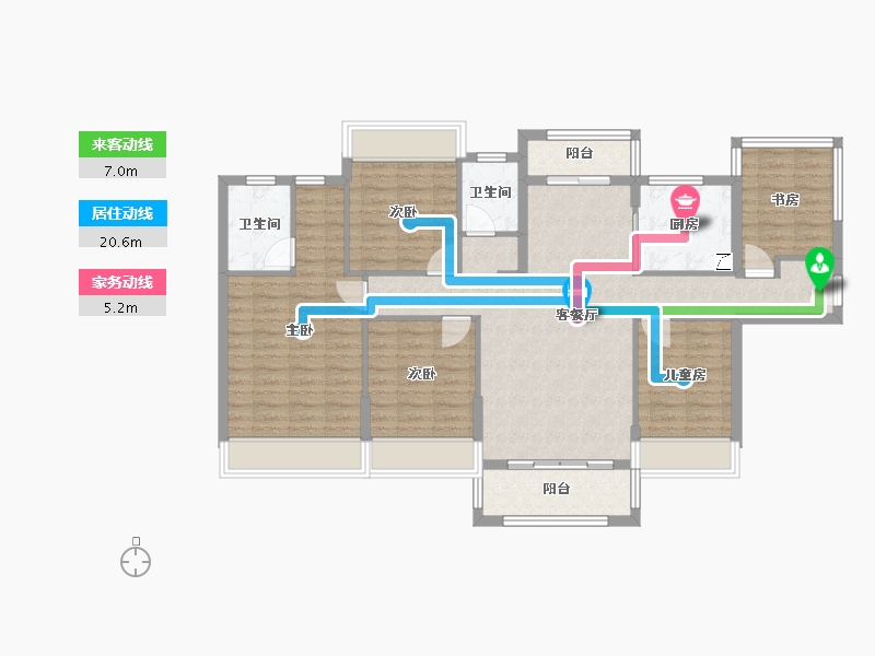 广西壮族自治区-玉林市-桃李春风-114.28-户型库-动静线