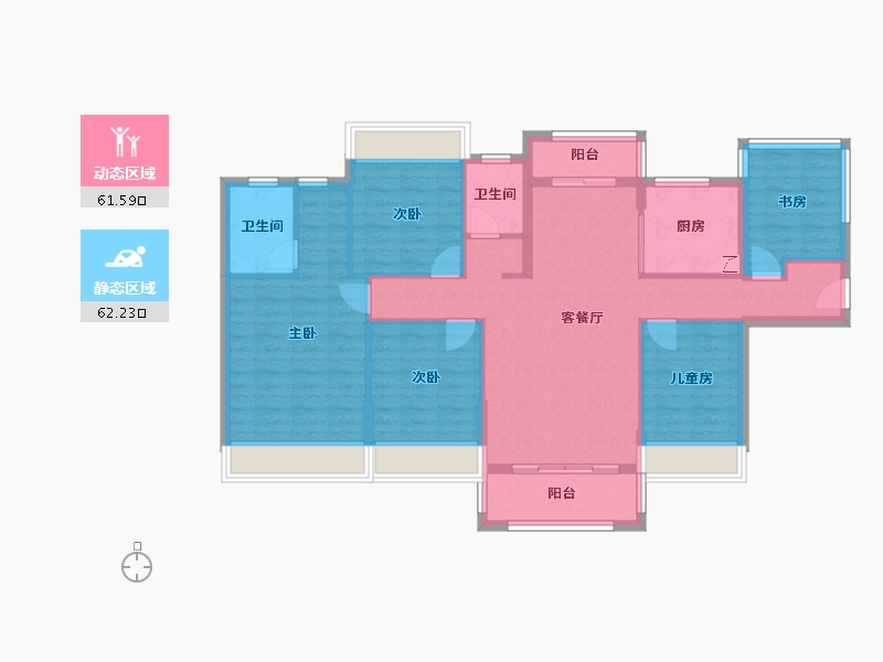 广西壮族自治区-玉林市-桃李春风-114.28-户型库-动静分区