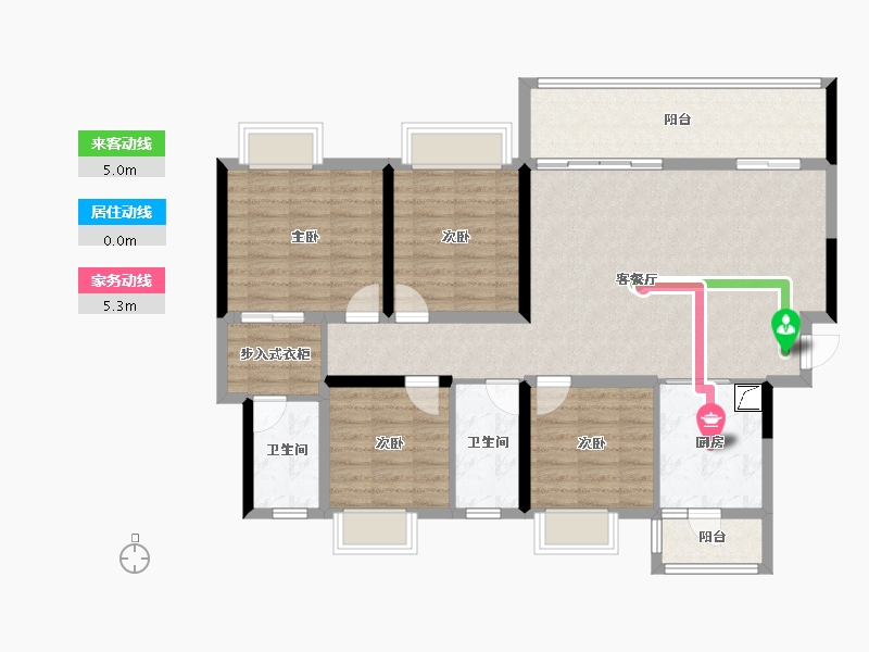 四川省-成都市-中建天府公馆-113.65-户型库-动静线