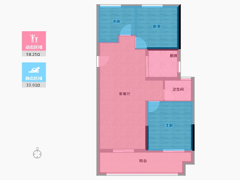 江苏省-连云港市-尚都天玺-82.40-户型库-动静分区